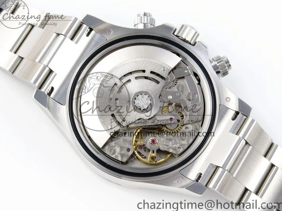 MiroTime 0307 TimelessDesign DAYTONA 116506 SS OMF BEST EDITION ICE BLUE DIAL ON SS BRACELET A7750 (SLIM MOVEMENT) 1811